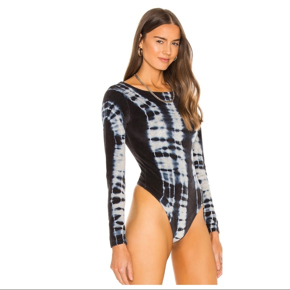 NEW ALLSAINTS VELVET TIE-DYE BODYSUIT - Picture 4 of 8